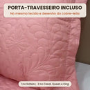 Porta-travesseiro incluso no mesmo tecido e desenho