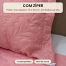 Porta-travesseiro com zíper 70 x 50 cm