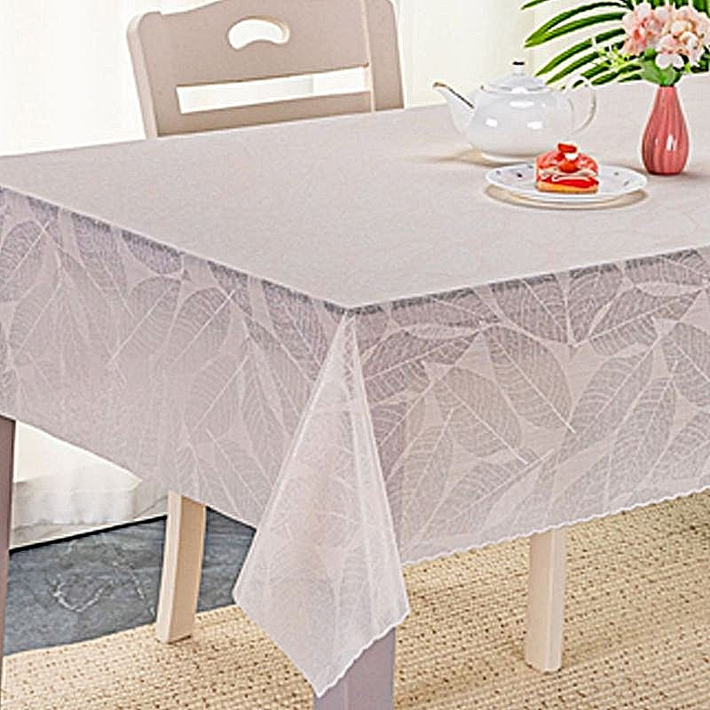 Toalha de mesa rendada PVC estampa Natureza Pura