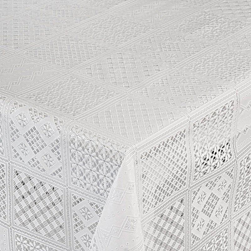 Toalha de mesa rendada PVC estampa Geométrica
