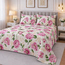 JOGO DE CAMA Queen 500 Fios Percal Toque Algodão + 2 Fronhas 50x70 | Cobre Leito Luxo Sem Elástico