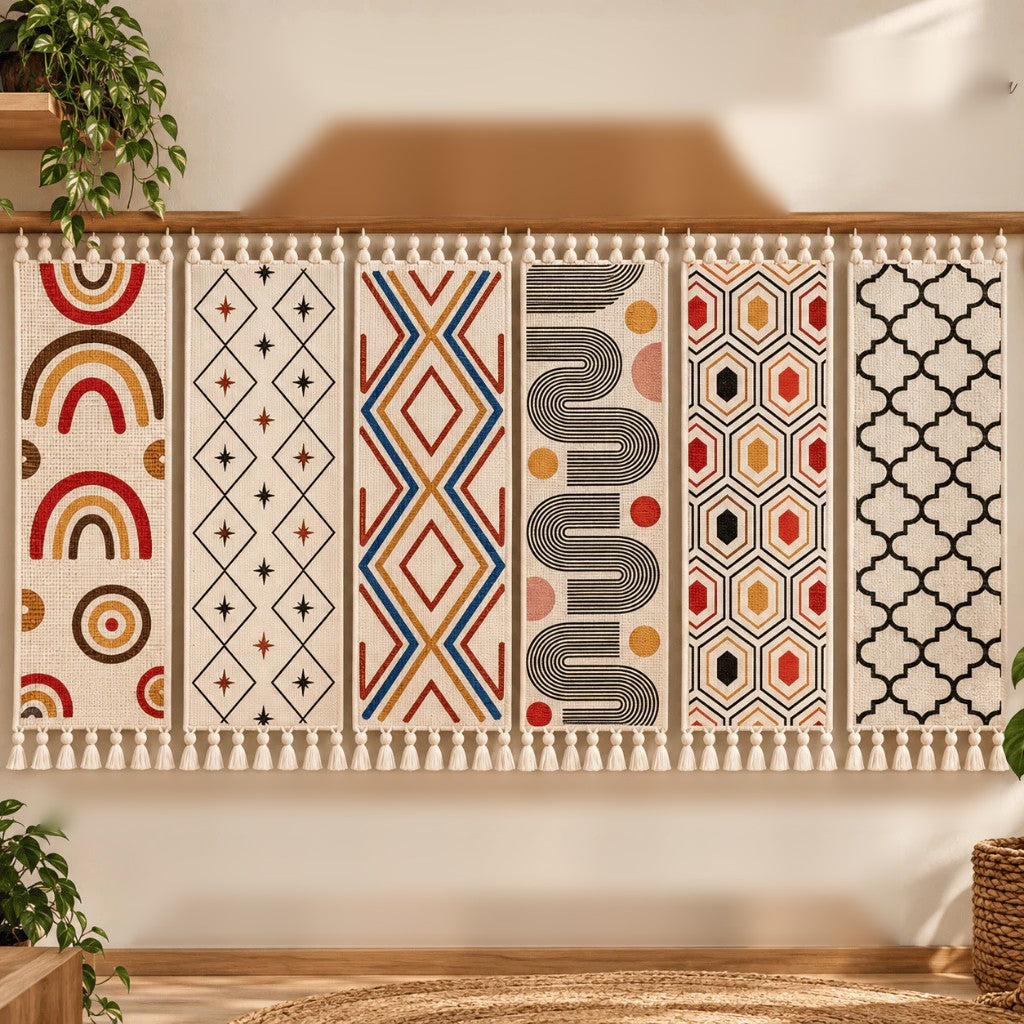 Coleção de passadeiras: Boho, Estrelinha, Fiore, Zafir, Mosaico e Geométrica