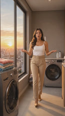 Varal Portátil Para Apartamento Secador De Roupas Prático e Retrátil Para Janela e Parede