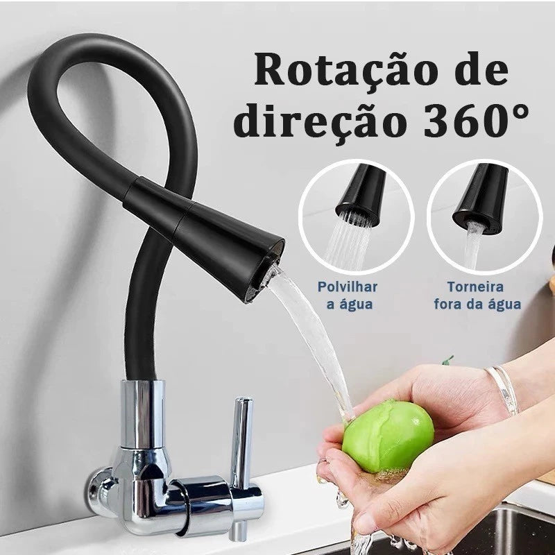 Mangueira flexível da torneira gourmet com rotação de 360 graus