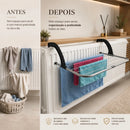 Varal Portátil Para Apartamento Secador De Roupas Prático e Retrátil Para Janela e Parede